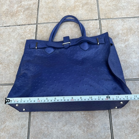 Furla Ostrich Print Leather Purse - Picture 4 of 14